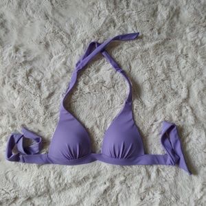 Victoria's Secret Triangle Halter Swim Push Up Padded Top - Purple